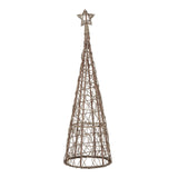 LED Wicker Christmas Tree With Star Shades 4 Seasons