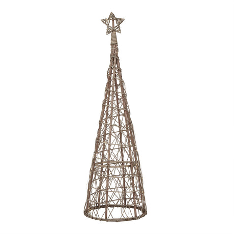 LED Wicker Christmas Tree With Star Shades 4 Seasons