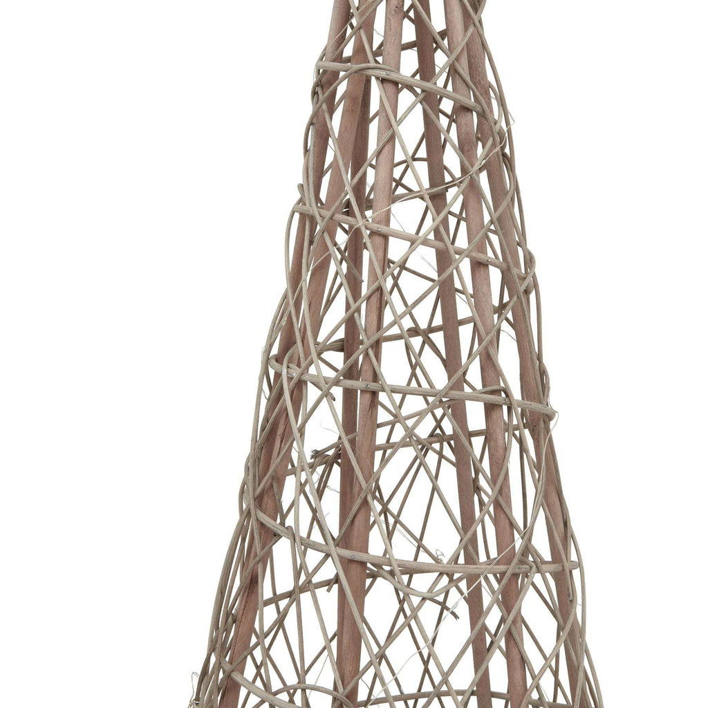 Large LED Wicker Christmas Tree With Star Shades 4 Seasons