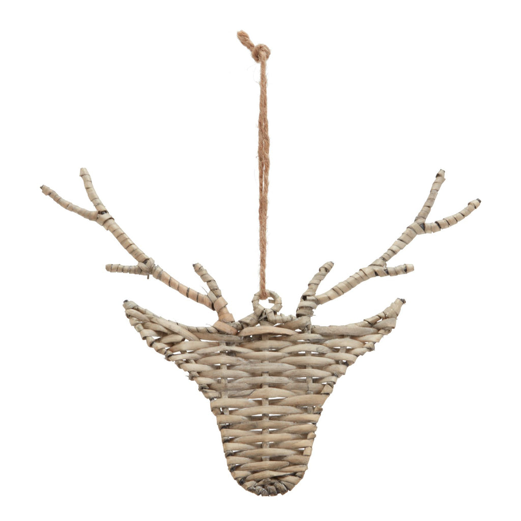 The Noel Collection Wicker Hanging Reindeer BROWN WICKER Shades 4 Seasons