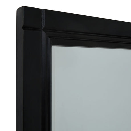 Shades 4 Seasons Black Frame Window Mirror with Elegant Design for Home Decor