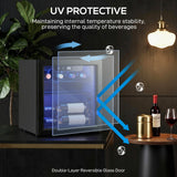 Wise Galleria Wine Cooler with UV protective glass for optimal beverage preservation and temperature stability