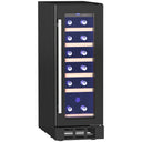 Wise Galleria Wine Fridge with Glass Door and Wooden Shelves for Optimal Wine Storage