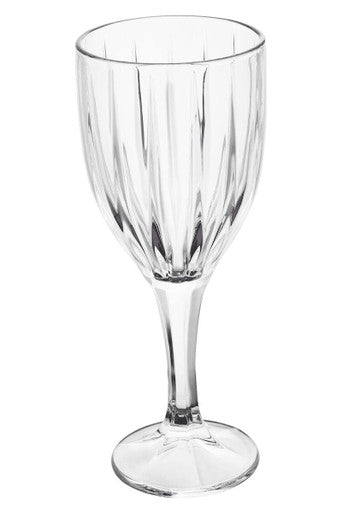 Orsina Elegant Clear Wine Glasses with a Stylish Ribbed Design for Special Occasions