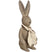 Shades 4 Seasons Winter Bunny Rabbit Figurine Ornament BROWN RESIN Shades 4 Seasons