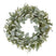 Winter Wreath With Lambs Ear And Wax Flower WHITE PLASTIC Shades 4 Seasons