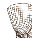 Orsina Wire Chair with a modern design featuring a durable metal grid for outdoor seating