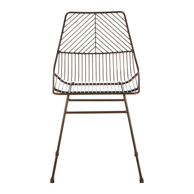Orsina Wire Chair with a modern design and sturdy metal frame, perfect for dining spaces