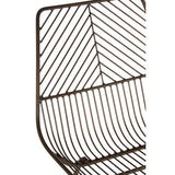 Orsina Wire Chair in a contemporary design with a unique geometric pattern in metal