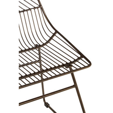 Orsina Wire Chair with a sleek metal design perfect for modern dining spaces
