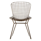 Orsina Wire Chair in Brown, a stylish outdoor seating option with a contemporary design