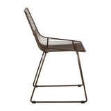 Orsina Wire Chair in sleek design with a modern metal frame, perfect for dining spaces
