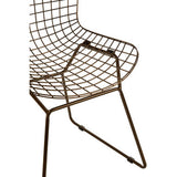 Orsina Wire Chair in sleek metal design for stylish conservatory and outdoor seating