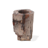 Petrified Wood Candle Holder - Single Tall AW Dropship UK