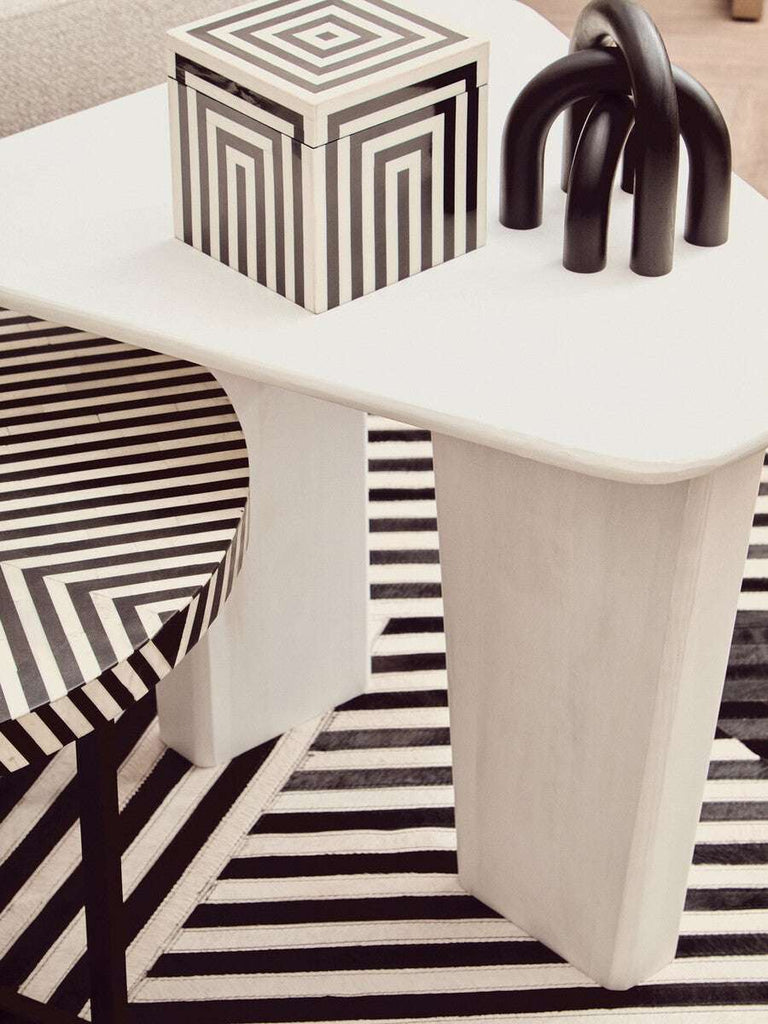 Walsa Whitewash Mango Wood Coffee Table Orsina