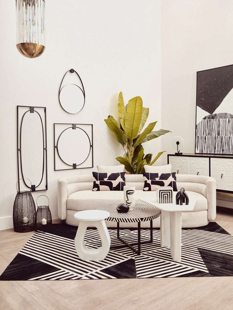 Walsa Whitewash Mango Wood Coffee Table Orsina