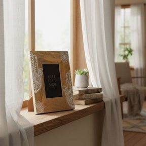 Med Mango Wood Picture Frame - Hansa - White AW Dropship UK