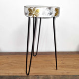 Albasia Wood Plant Stand - Whitewash AW Dropship UK