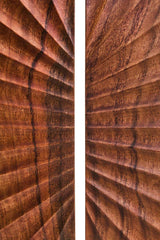Orsina Wood Sculpture with Intricate Grooved Design for Elegant Home Decor
