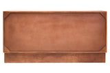 Siva Mango Wood Sideboard Natural Frame With Black Hammered Design Doors Orsina