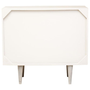 Satna Jute Black and White Design Mango Wood Sideboard Orsina