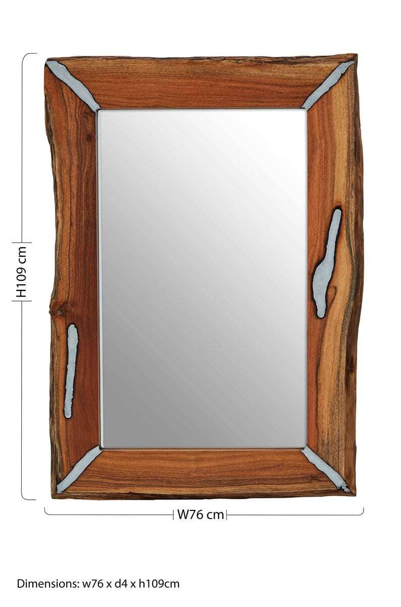 Orsina Wood Wall Mirror with Artistic Frame Orsina