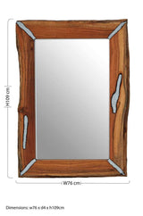 Orsina Wood Wall Mirror with Artistic Frame Orsina
