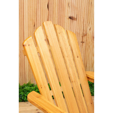 Orsina Wooden Chair with a Relaxed Adirondack Design for Outdoor Comfort