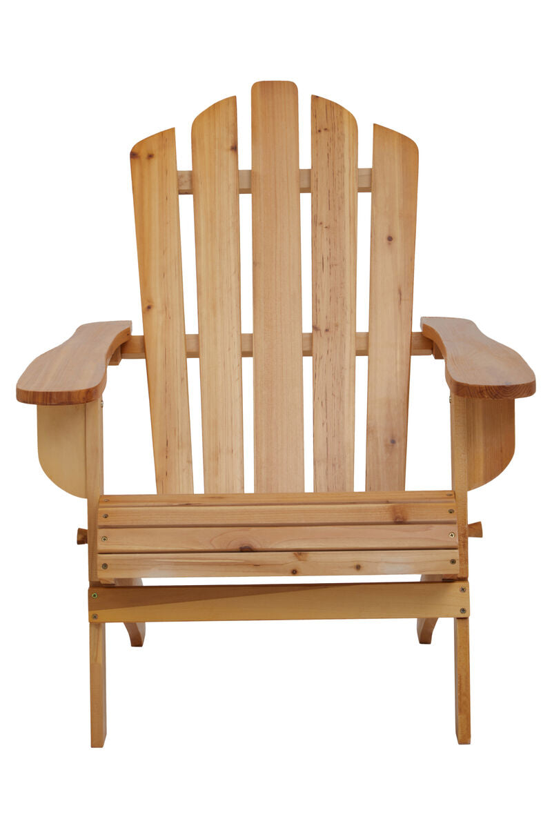 Orsina Wooden Adirondack Chair with Wide Armrests for Comfortable Outdoor Seating
