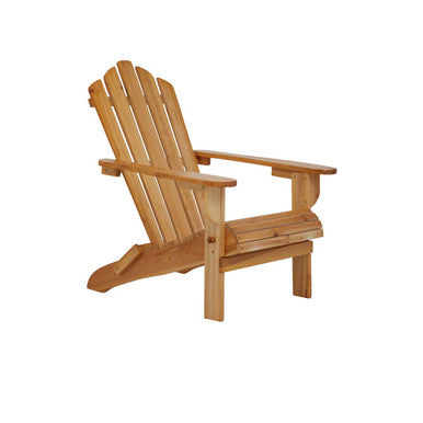 Orsina Wooden Outdoor Chair with a Classic Adirondack Design for Relaxing in Style