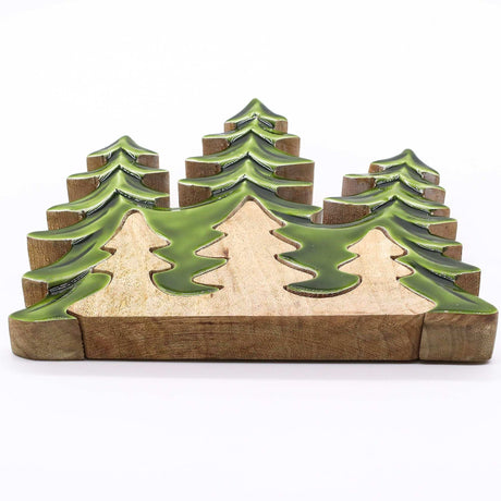 Lost in the Forrest - Three Trees 3D Wooden Decoration - 20x23cm AW Dropship UK