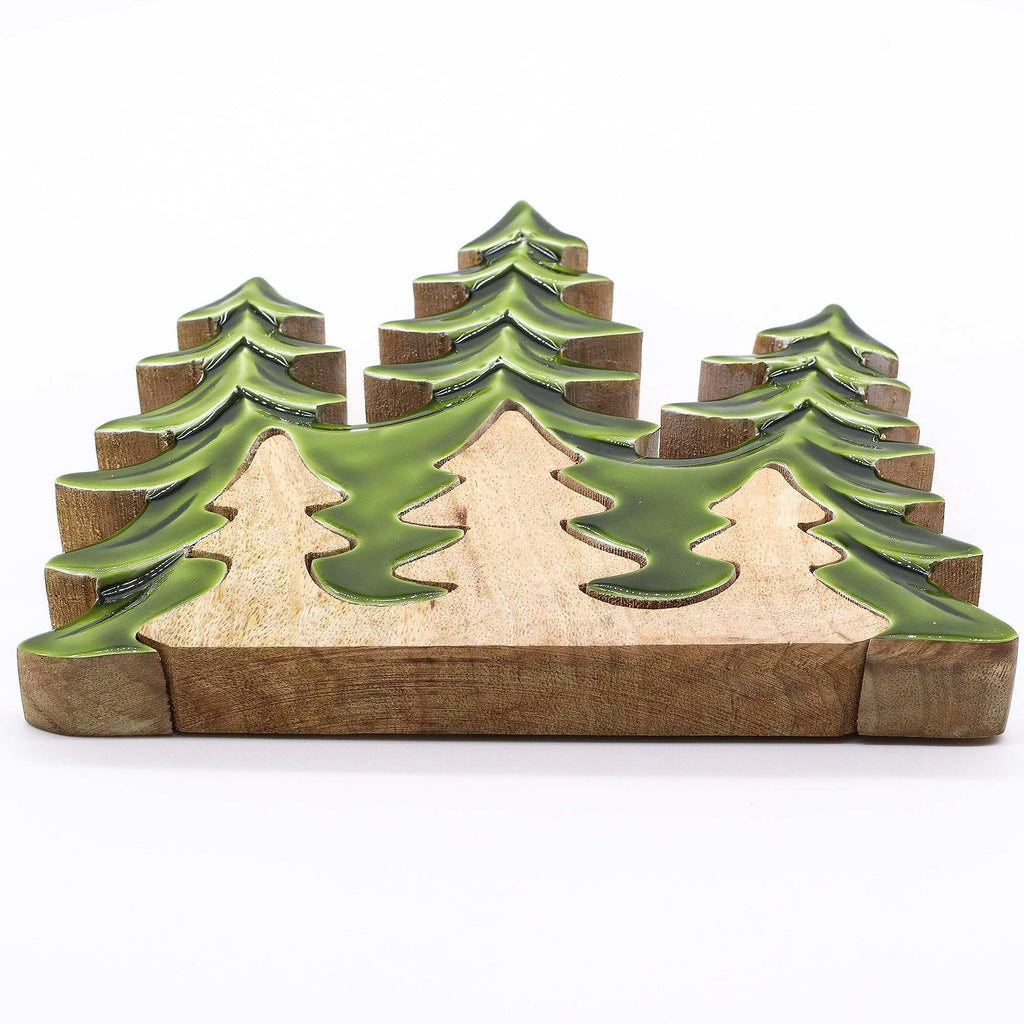 Lost in the Forrest - Three Trees 3D Wooden Decoration - 20x23cm AW Dropship UK