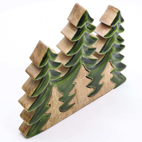Lost in the Forrest - Three Trees 3D Wooden Decoration - 20x23cm AW Dropship UK