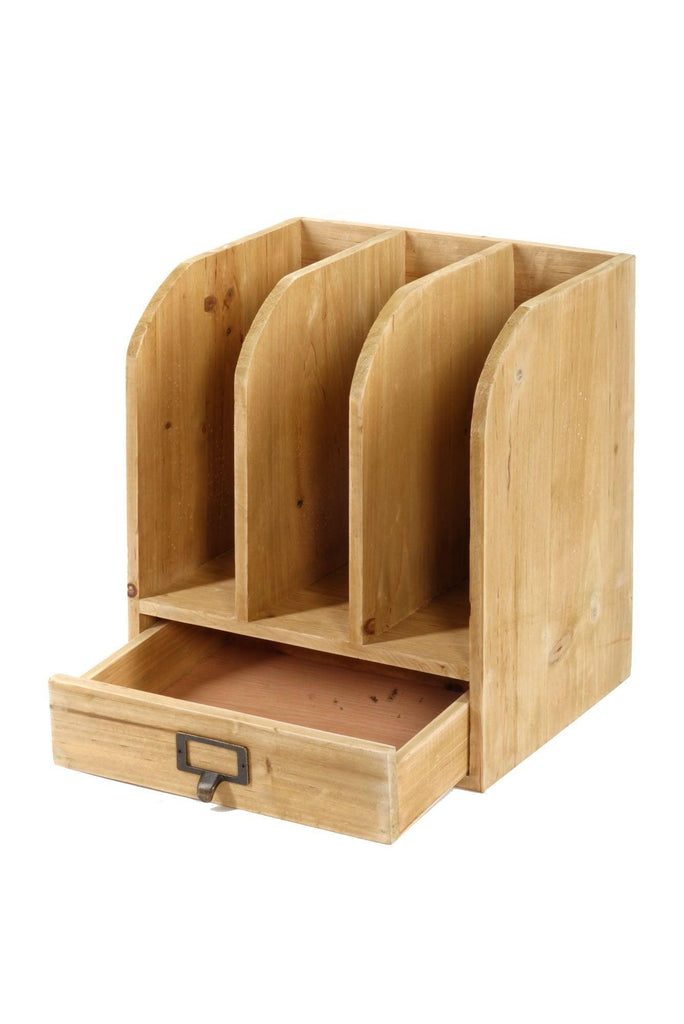 Wooden Files with Drawer 30 x 23 x 35 cm Geko Products