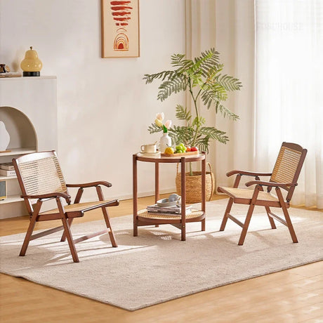 Nisu Home Folding Chair set with stylish design, perfect for living room or dining space decor
