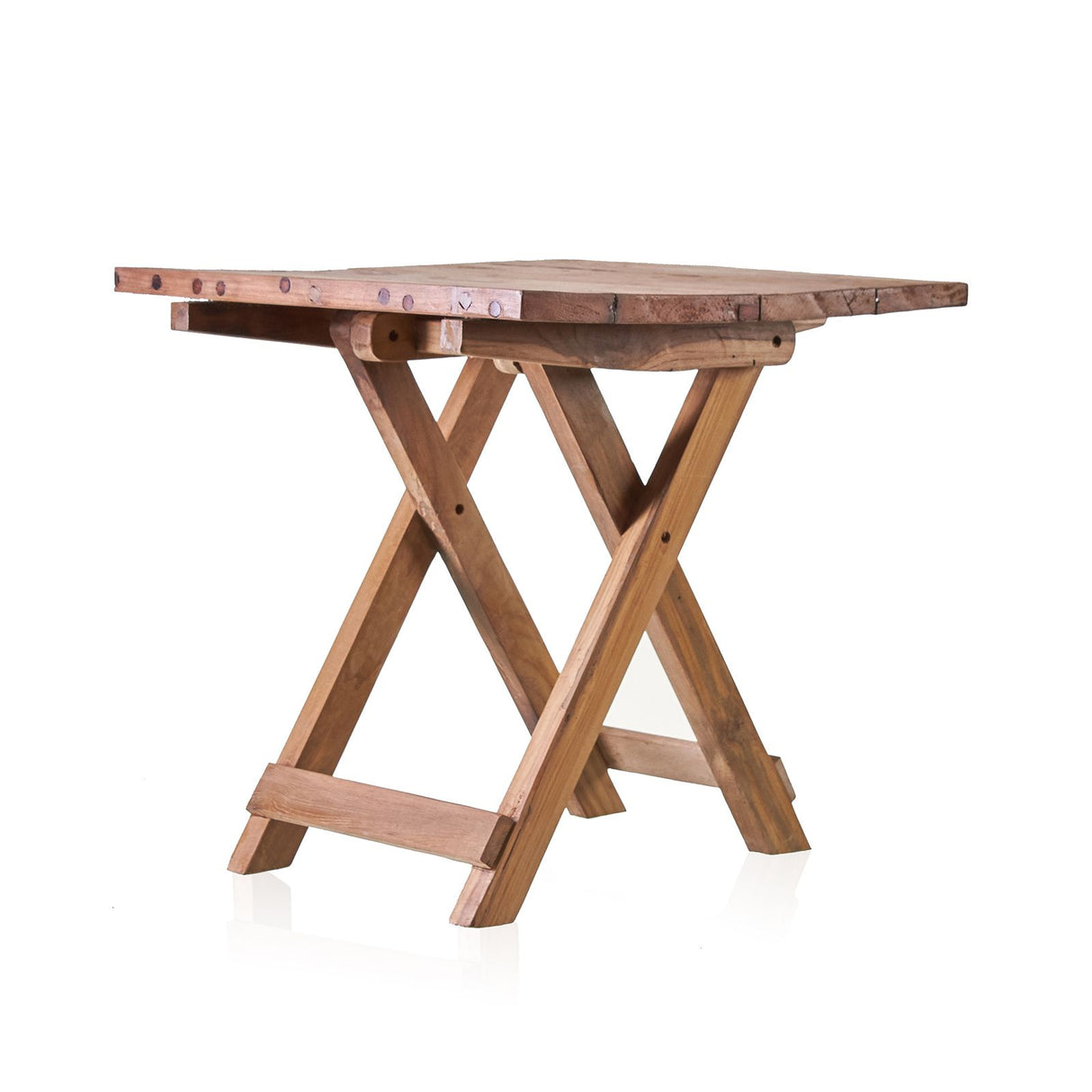 Square Folding Coffee Table - 50cm - Recycled Wood AW-Dropship