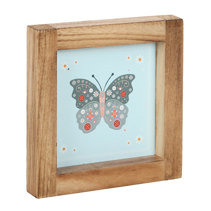 Set of 4 Floral Bug Framed Wall Art Prints N/A