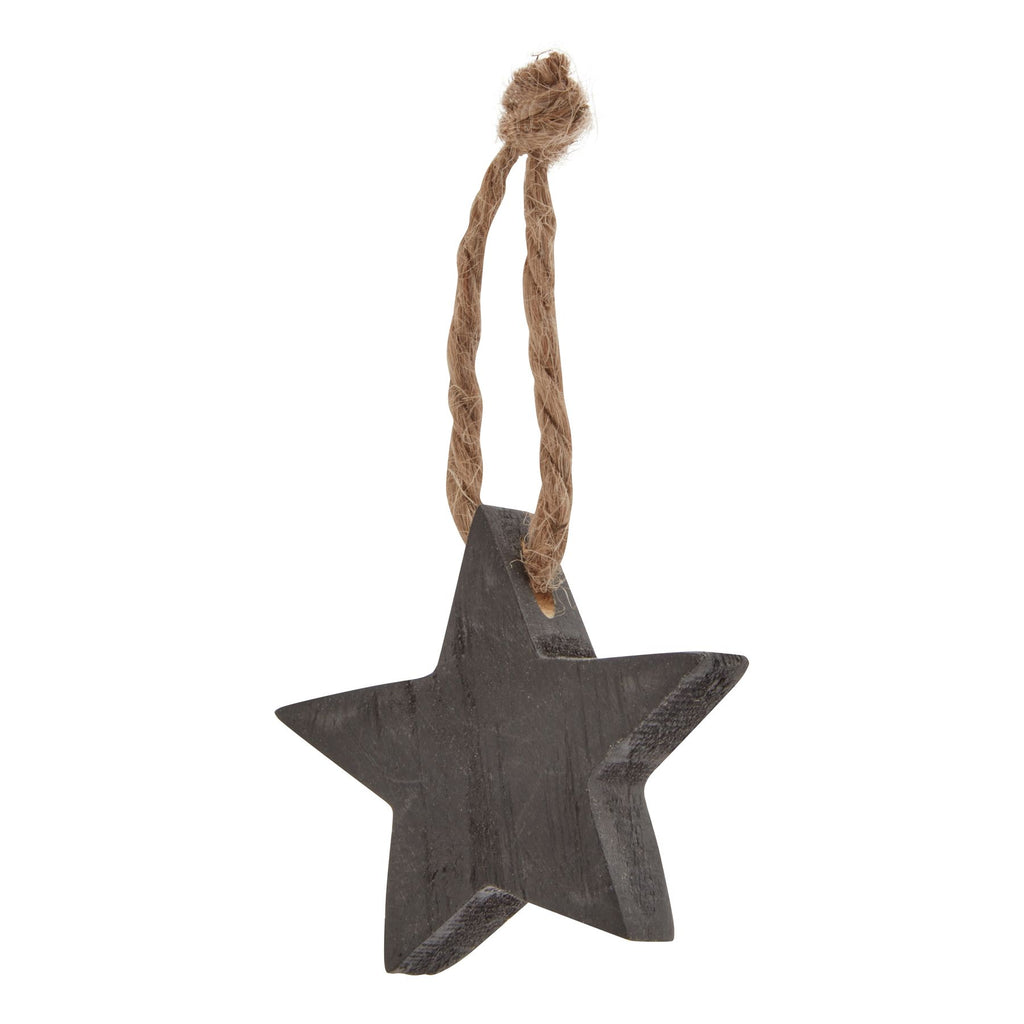 Pack Of 90 Wooden Star Hanging Decorations Shades 4 Seasons