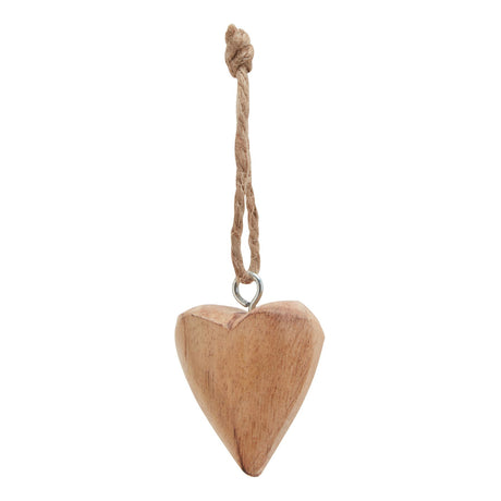 Pack Of 90 Wooden Heart Hanging Decorations Shades 4 Seasons