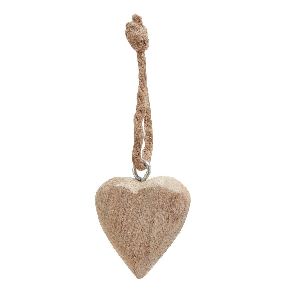 Pack Of 90 Wooden Heart Hanging Decorations Shades 4 Seasons