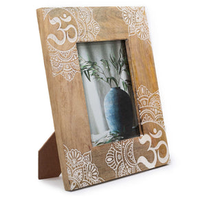 Large Mango Wood Picture Frame - Mandala - White Shades 4 Seasons