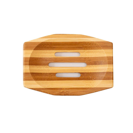 Eco Bath London Wooden Soap Dish with Grooves for Drainage and Stylish Design