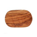 Eco Bath London Wooden Soap Dish in Natural Wood Finish with Textured Surface for Drainage