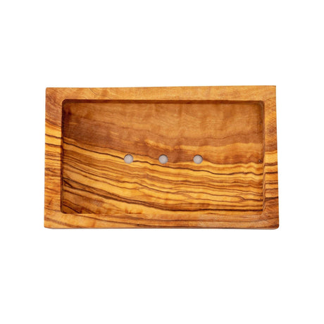 Eco Bath London Wooden Soap Dish crafted from natural wood with drainage holes for longevity