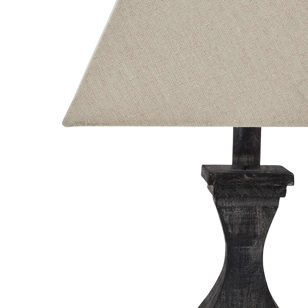 Shades 4 Seasons Wooden Table Lamp with Fabric Shade Shades 4 Seasons