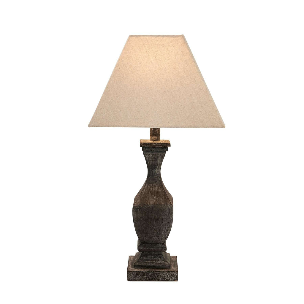 Shades 4 Seasons Wooden Table Lamp with Fabric Shade Shades 4 Seasons