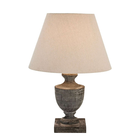 Shades 4 Seasons Wooden Table Lamp with Fabric Shade Shades 4 Seasons