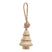 Natural Hand Turned Wooden Tree Bauble BROWN WOOD Shades 4 Seasons
