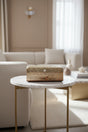 Orsina decorative Trinket Box on a marble side table in a stylish living room setting