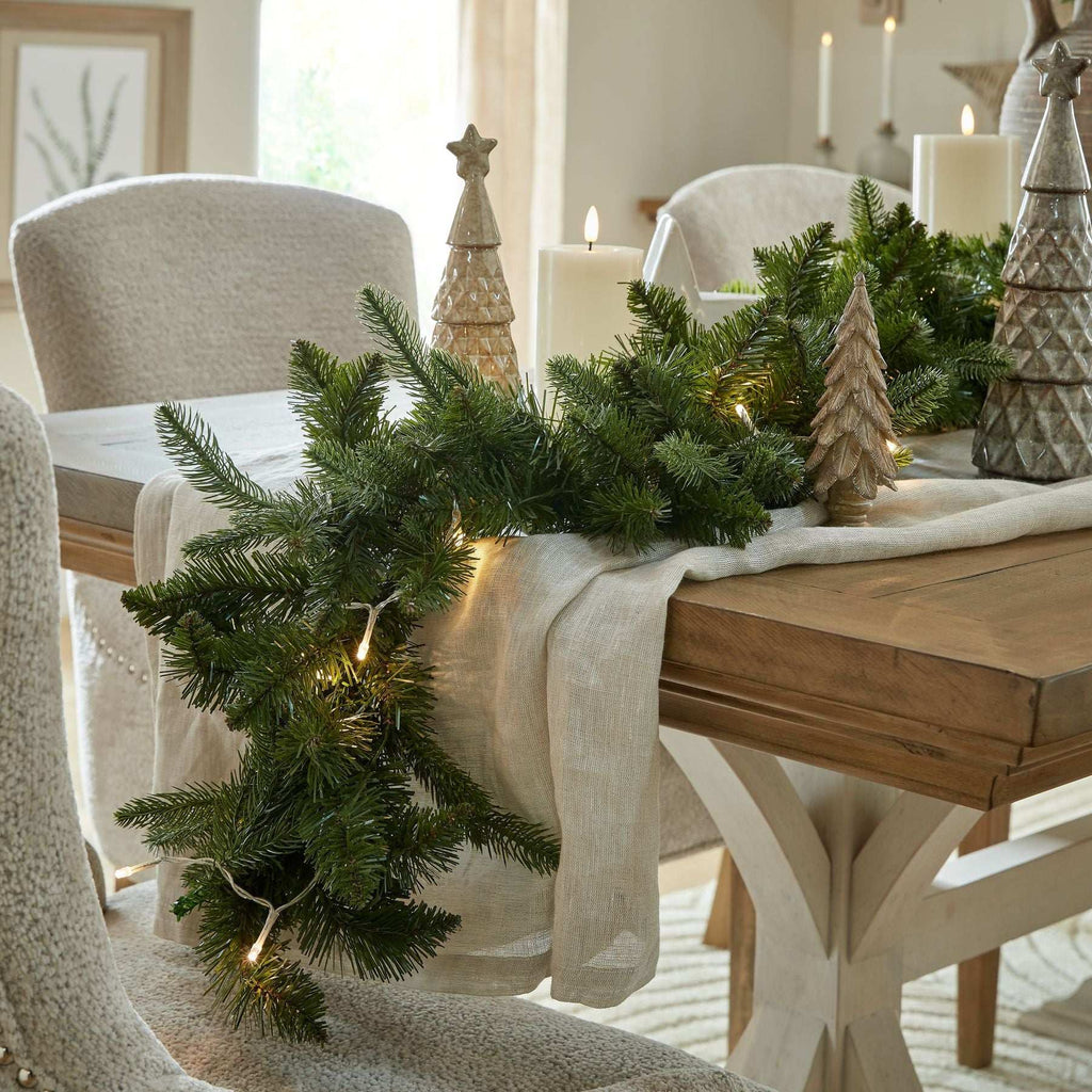 Shades 4 Seasons Spruce Tree Sculpture LED Table Decor Shades 4 Seasons